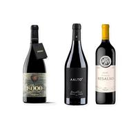 vino Ribera del Duero ofertas 8000 Marqués de Burgos, Aalto Blanco de Parcela y Finca Resalso pack tres botellas 75 cl