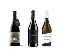 vino Ribera del Duero ofertas 8000 Marqués de Burgos, Aalto Blanco de Parcela y Fuentenebro Blanco Albillo Mayor pack tres botellas 75 cl