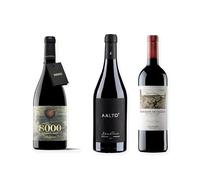 vino Ribera del Duero ofertas 8000 Marqués de Burgos, Aalto Blanco de Parcela y Majuelos de Callejo pack tres botellas 75 cl