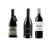 vino Ribera del Duero ofertas 8000 Marqués de Burgos, Aalto Blanco de Parcela y Pesquera MXI pack tres botellas 75 cl