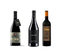 vino Ribera del Duero ofertas 8000 Marqués de Burgos, Aalto Blanco de Parcela y Protos 9 Meses pack tres botellas 75 cl
