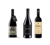 vino Ribera del Duero ofertas 8000 Marqués de Burgos, Aalto Blanco de Parcela y Protos Gran Reserva pack tres botellas 75 cl