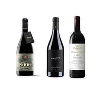 vino Ribera del Duero ofertas 8000 Marqués de Burgos, Aalto Blanco de Parcela y Vega Sicilia Único pack tres botellas 75 cl