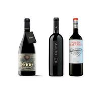 vino Ribera del Duero ofertas 8000 Marqués de Burgos, Aalto PS y Bosque de Matasnos Etiqueta Blanca pack tres botellas 75 cl