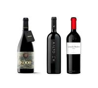 vino Ribera del Duero ofertas 8000 Marqués de Burgos, Aalto PS y Carmelo Rodero Crianza pack tres botellas 75 cl