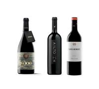 vino Ribera del Duero ofertas 8000 Marqués de Burgos, Aalto PS y Carramimbre Crianza pack tres botellas 75 cl