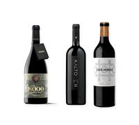 vino Ribera del Duero ofertas 8000 Marqués de Burgos, Aalto PS y Carramimbre Reserva pack tres botellas 75 cl