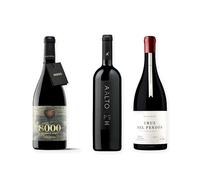 vino Ribera del Duero ofertas 8000 Marqués de Burgos, Aalto PS y Cruz del Pendón pack tres botellas 75 cl