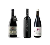 vino Ribera del Duero ofertas 8000 Marqués de Burgos, Aalto PS y Dominio del Águila Canta la Perdiz pack tres botellas 75 cl