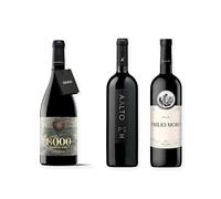 vino Ribera del Duero ofertas 8000 Marqués de Burgos, Aalto PS y Emilio Moro pack tres botellas 75 cl