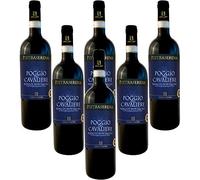 Vino Rosso Di Montalcino DOC Poggio Del Cavaliere Pietraserena Vino Tinto Italiano (6 botellas 75 cl.)