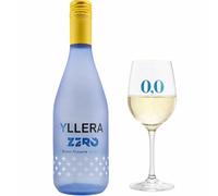 Vino sin alcohol blanco Yllera frizzante | Espumoso ligero con fruta blanca | Bajo en calorías | Refrescante y festivo | Ideal para brindar sin alcohol | 0.0 % vol | 1 Botella 75 cl