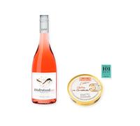vino sin alcohol Disfrutando 0,0 Rosado con Ostras en Escabeche Los Peperetes - 1 lata y 1 botella de 75 cl