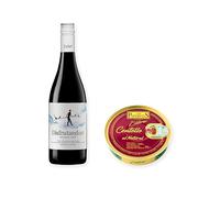 vino sin alcohol Disfrutando 0,0 Tinto con Centollo al Natural Los Peperetes - 1 lata y 1 botella de 75 cl