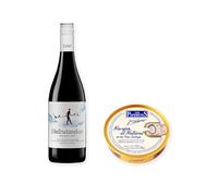 vino sin alcohol Disfrutando 0,0 Tinto con Navajas al Natural Los Peperetes - 1 lata y 1 botella de 75 cl