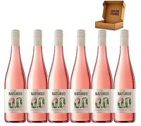 Vino Sin Alcohol - Envio 24 h - Natureo Torres - Vino Regalo - Enviado Cosecha Privada (6 x Botella 75 cl, Rosado)