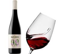 Vino sin Alcohol - Natureo 0,0 Garnacha Tinto 2022 - Ideal para Iniciados, acostumbrarse al Sabor del Vino, Garnacha con un sabor suave