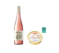 vino sin alcohol Natureo Rosado con Ostras en Escabeche Los Peperetes - 1 lata y 1 botella de 75 cl