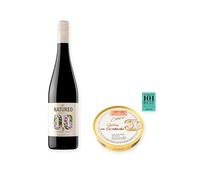 vino sin alcohol Natureo Tinto con Ostras en Escabeche Los Peperetes - 1 lata y 1 botella de 75 cl