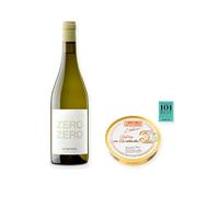 vino sin alcohol Zero Zero Le Naturel Blanco con Ostras en Escabeche Los Peperetes - 1 lata y 1 botella de 75 cl
