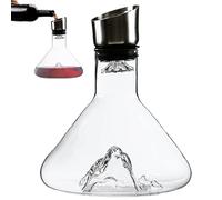 Vino tinto Carafe - 19 x 22 cm elegante decantador de, moderno aire y comedor bar en la cocina | Jarra duradera para servir y bebidas aromáticas oxidantes