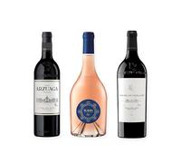 vino tinto Ribera del Duero Arzuaga Crianza, Elalba de Emilio Moro y Pago de los Capellanes Reserva pack de 3 botellas 75 cl