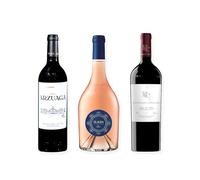 vino tinto Ribera del Duero Arzuaga Reserva, Elalba de Emilio Moro y Pago de los Capellanes Crianza pack de 3 botellas 75 cl