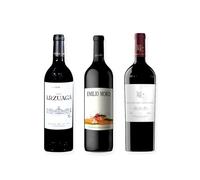 vino tinto Ribera del Duero Arzuaga Reserva, Emilio Moro Vendimia Seleccionada y Pago de los Capellanes Crianza pack de 3 botellas 75 cl