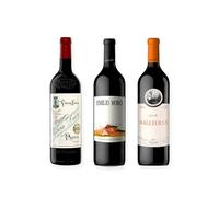 vino tinto Ribera del Duero Protos 27, Emilio Moro Vendimia Seleccionada y Malleolus pack de 3 botellas 75 cl