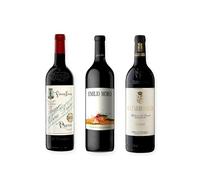 vino tinto Ribera del Duero Protos 27, Emilio Moro Vendimia Seleccionada y Matarromera Crianza pack de 3 botellas 75 cl