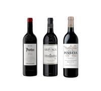 vino tinto Ribera del Duero Protos 3er Año, Arzuaga Crianza y Pesquera Reserva pack de 3 botellas 75 cl