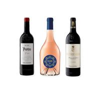 vino tinto Ribera del Duero Protos 3er Año, Elalba de Emilio Moro y Matarromera Crianza pack de 3 botellas 75 cl