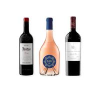 vino tinto Ribera del Duero Protos 3er Año, Elalba de Emilio Moro y Pago de los Capellanes Crianza pack de 3 botellas 75 cl