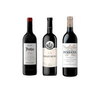vino tinto Ribera del Duero Protos 3er Año, Emilio Moro y Pesquera Reserva pack de 3 botellas 75 cl