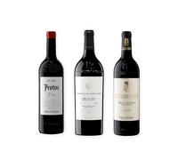 vino tinto Ribera del Duero Protos 3er Año, Pago de los Capellanes Reserva y Matarromera Crianza pack de 3 botellas 75 cl