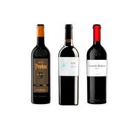 vino tinto Ribera del Duero Protos 9 Meses, Arzuaga Crianza Ecológico y Carmelo Rodero Crianza pack de 3 botellas 75 cl