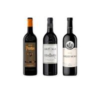 vino tinto Ribera del Duero Protos 9 Meses, Arzuaga Crianza y Emilio Moro pack de 3 botellas 75 cl
