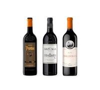 vino tinto Ribera del Duero Protos 9 Meses, Arzuaga Crianza y Malleolus pack de 3 botellas 75 cl