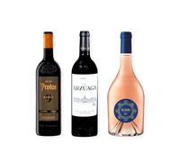 vino tinto Ribera del Duero Protos 9 Meses, Arzuaga Reserva y Elalba de Emilio Moro pack de 3 botellas 75 cl