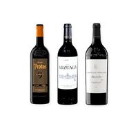 vino tinto Ribera del Duero Protos 9 Meses, Arzuaga Reserva y Pago de los Capellanes Reserva pack de 3 botellas 75 cl
