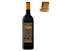 Vino Tinto Ribera del Duero Protos 9 Meses Ecologico - 1 x 75 cl - Pack de 1 Botella - Caja Reforzada - Mejor Seleccion ENOVINOS THE WINE BRAND (Pack 1 Botella, 750, mililitro)