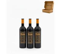 Vino Tinto Ribera del Duero Protos 9 Meses Ecologico - 1 x 75 cl - Pack de 1 Botella - Caja Reforzada - Mejor Seleccion ENOVINOS THE WINE BRAND (Pack 3 Botellas, 2250, mililitro)