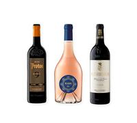 vino tinto Ribera del Duero Protos 9 Meses, Elalba de Emilio Moro y Matarromera Crianza pack de 3 botellas 75 cl