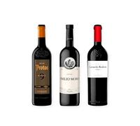 vino tinto Ribera del Duero Protos 9 Meses, Emilio Moro y Carmelo Rodero Crianza pack de 3 botellas 75 cl