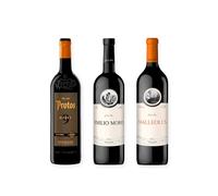 vino tinto Ribera del Duero Protos 9 Meses, Emilio Moro y Malleolus pack de 3 botellas 75 cl