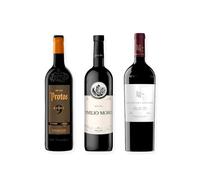 vino tinto Ribera del Duero Protos 9 Meses, Emilio Moro y Pago de los Capellanes Crianza pack de 3 botellas 75 cl