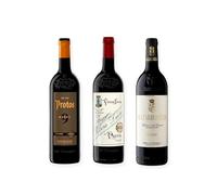vino tinto Ribera del Duero Protos 9 Meses, Protos 27 y Matarromera Crianza pack de 3 botellas 75 cl