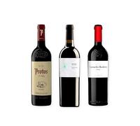 vino tinto Ribera del Duero Protos Reserva 5º Año, Arzuaga Crianza Ecológico y Carmelo Rodero Crianza pack de 3 botellas 75 cl