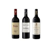 vino tinto Ribera del Duero Protos Reserva 5º Año, Arzuaga Crianza y Matarromera Crianza pack de 3 botellas 75 cl