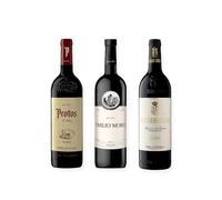 vino tinto Ribera del Duero Protos Reserva 5º Año, Emilio Moro y Matarromera Crianza pack de 3 botellas 75 cl